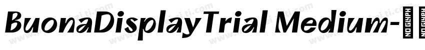 BuonaDisplayTrial Medium字体转换